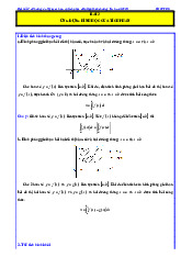 Các dạng bài tập ứng dụng hình học của tích phân Toán 12 KNTTVCS