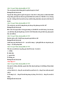 Giải Khoa học tự nhiên 6 bài 13 Một số nguyên liệu | Chân trời sáng tạo