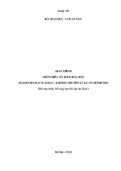 Giáo trình Chủ nghĩa xã hội khoa học | Đại học Gia Định