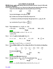 Đáp Án Đề Ôn 2-KS Toán 11-NH