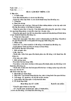 Giáo án Công nghệ 7 Bài 2 sách Kết nối tri thức