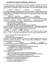 Trắc nghiệm vật lý 12 phần lượng tử ánh sáng