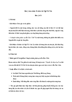 Phân tích nhân vật Ngô Tử Văn trong Chuyện chức phán sự đền Tản Viên | Văn mẫu lớp 10 Kết Nối Tri Thức