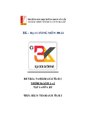 Bộ đề thi giữa kỳ Giải tích 2 dành cho thi online | Đại học Bách Khoa Hà Nội