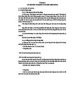 Chương 3 - Tóm tắt Lý thuyết Hành vi Người tiêu dùng (Kinh tế vi mô)