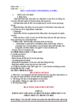 Giáo án Văn 7 Kết nối tri thức bài 3 Cội nguồn yêu thương