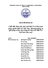 Phân tích dân chủ xã hội chủ nghĩa và Nhà nước pháp quyền xã hội chủ nghĩa tại Việt Nam | Môn Chủ nghĩa xã hội khoa học - Đại học Kỹ thuật - Công nghệ Cần Thơ