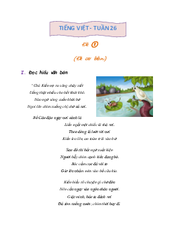Bài tập cuối tuần lớp 3 môn Tiếng Việt Kết nối tri thức - Tuần 26 (Nâng cao)
