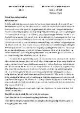 Đề thi thử tốt nghiệp THPT 2025 môn Ngữ văn bám sát đề minh họa - Đề 25