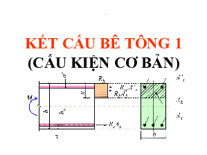 Slide bài giảng Xây dựng về Kết cấu bê tông nội dung chương 5 "Cấu kiện chịu nén"