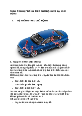 PHÂN TÍCH HỆ THỐNG TREO CHỦ ĐỘNG VÀ LÁI CHỦ ĐỘNG