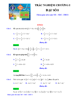 350 bài tập trắc nghiệm phép nhân và phép chia các đa thức