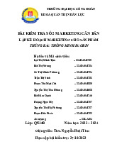 Kế Hoạch Marketing Cho Thùng Rác Thông Minh Ecobin | Môn Marketing căn bản 1 - Đại học Công Đoàn