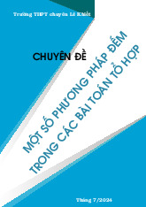 Chuyên đề một số phương pháp đếm trong các bài toán tổ hợp