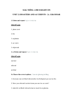 Tiếng Anh 8 Unit 2 2c Vocabulary trang 28