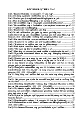 Đề Cương Ôn Thi LUẬT HIẾN PHÁP - Pháp Luật Đại Cương | Môn Pháp luật đại cương - Học viện Hành chính Quốc gia