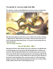 Văn mẫu lớp 10: Tóm tắt tác phẩm Thần Mưa