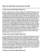 Đoạn văn tả Hồ Gươm lớp 5 chọn lọc hay nhất