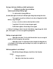 Khái luận và Nội dung Chương I & II Môn Triết học Mác - Lênin | Đại học Kinh Tế Quốc Dân