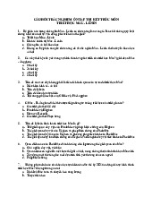 Câu hỏi trắc nghiệm ôn tập thi kết thúc môn Triết học mác - lênin | Trường Đại học Sư Phạm Hà Nội