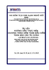 Hướng dẫn thực hiện chương trình kiểm toán mẫu kiểm toán báo cáo tài chính | Học viện Hành chính Quốc gia