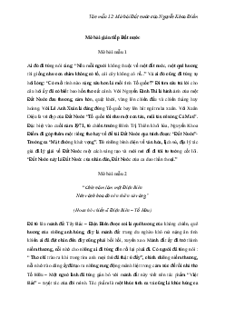 TOP 75 mẫu mở bài về bài thơ Đất nước của Nguyễn Khoa Điềm hay chọn lọc | Văn mẫu 12