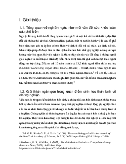 Giới thiệu về chất nghiện | Tâm Lý Học Thần Kinh | Đại học Khoa học Xã hội và Nhân văn, Đại học Quốc gia Thành phố HCM
