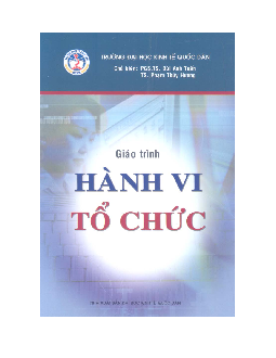 Giáo trình Hành vi tổ chức | Đại học Kinh tế quốc dân