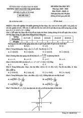 Đề HK1 toán 12 năm 2025-2026 THPT Nguyễn Thị Minh Khai Tp HCM