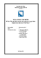 BÀI LUẬN NHÓM - Môn quản trị học - Đại Học Kinh Tế - Đại học Đà Nẵng