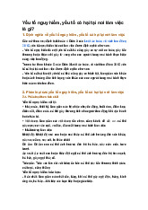 Yếu tố nguy hiểm, yếu tố có hại tại nơi làm việc là gì?