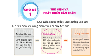 Giáo án điện tử HĐTN 10 Chủ đề 1 Chân trời sáng tạo: Thể hiện phẩm chất tốt đẹp của người học sinh (tuần 3)