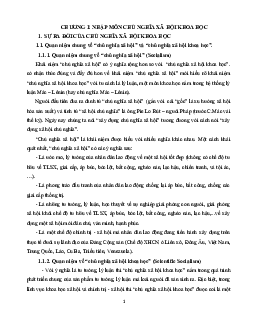 Bài giảng chương 1: Nhập môn Chủ nghĩa xã hội khoa học