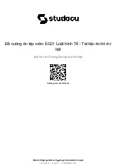 Đề cương ôn tập môn Luật kinh tế | Viện Đại học Mở Hà Nội