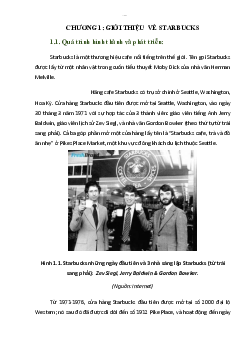 Tiểu luận môn Kinh doanh quốc tế đề tài "Starbucks tại thị trường Việt Nam"