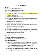 Bài tập Incoterms 2020 - Tài liệu tổng hợp
