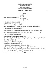 Đề ôn tập CK1 Toán 10 năm 2025 – 2026 trường chuyên Lương Văn Chánh – Đắk Lắk