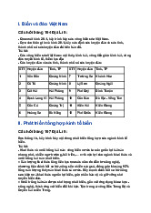 Giải SGK Địa Lí 9 Cánh diều Bài 20 Phát triển tổng hợp kinh tế và bảo vệ tài nguyên, môi trường biển đảo