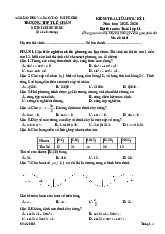 Đề giữa học kì 1 Toán 11 năm 2025 – 2026 trường THPT Lê Chân – Hải Phòng