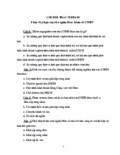 Lý luận của Chủ nghĩa Mác- Lênin về CNXH