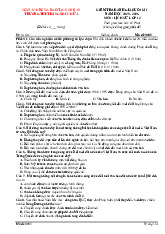 Kiểm tra đánh giá HK1 môn Lịch sử 12 năm 2025 - 2026 THPT Đặng Thúc Hứa - Nghệ An