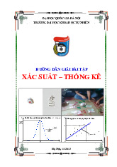 Hướng dẫn giải bài tập môn Xác suất thống kế | Trường Đại học Khoa học tự nhiên, Đại học Quốc gia Hà Nội