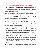 Đề cương môn Tư tưởng Hồ Chí Minh - Trường Đại học lao động -  xã hội