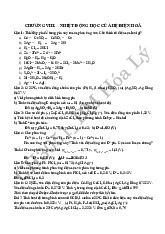 Chương 3: Nhiệt động học của hệ động hóa | Bài tập môn Hóa lý | Đại học Bách khoa hà nội