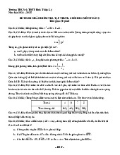 Đề tham khảo cuối kì 2 Toán 9 năm 2024 – 2025 phòng GD&ĐT Quận 7 – TP HCM.