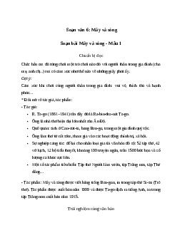 Soạn bài Mây và sóng - Chân trời sáng tạo 6