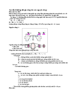 Xác định lượng dư gia công cho các nguyên công