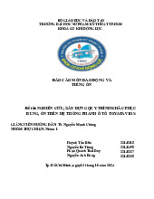 Nghiên cứu và Xây dựng Quy trình Khắc Phục Rung Ồn Hệ Thống Phanh Ô Tô Toyota Vios | Môn Dao động và tiếng ồn - Đại học Sư phạm Kỹ thuật Thành phố Hồ Chí Minh