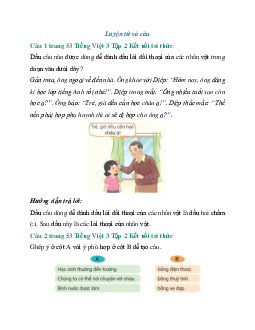 Giải SGK Tiếng Việt 3 trang 53, 54 Bài 12: Tay trái và tay phải - Luyện tập | Kết nối tri thức