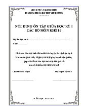 Ôn tập giữa kỳ 1 Toán 6 năm 2024 – 2025 trường THCS Đô Thị Việt Hưng – Hà Nội